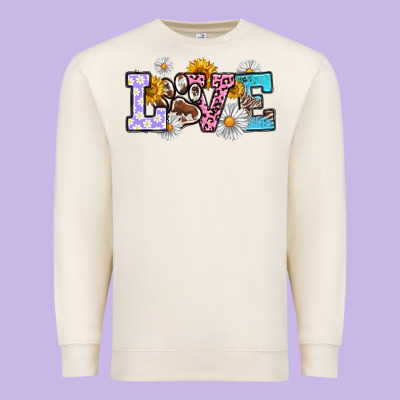 Dog Paw Love Premium Sweatshirt Designed By Ranaportraitstore