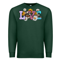 Sports Green dog paw love Premium Sweatshirt - RanaPortraitStore