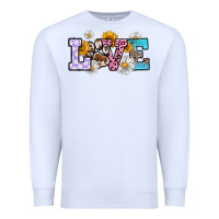 White dog paw love Premium Sweatshirt - RanaPortraitStore