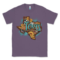 Lavender leopard cowhide sunflower texas map Classic Tee - Artiststas