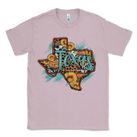 Lilac leopard cowhide sunflower texas map Classic Tee - Artiststas