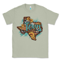 Matcha leopard cowhide sunflower texas map Classic Tee - Artiststas