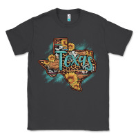 Smoke leopard cowhide sunflower texas map Classic Tee - Artiststas