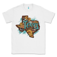 White leopard cowhide sunflower texas map Classic Tee - Artiststas