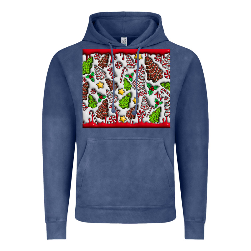 Christmas Cakes Vintage Hoodie by CowhideDigitalArt | Teevron