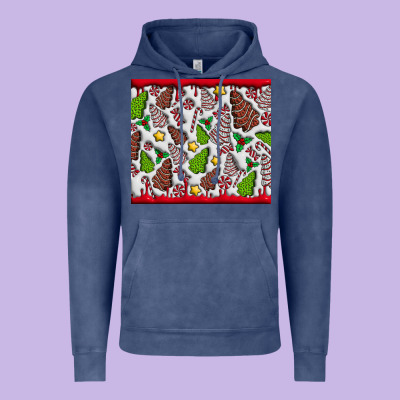 Christmas Cakes Vintage Hoodie Designed By Cowhidedigitalart
