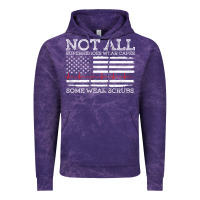 Cloud Purple nurses not all superheroes wear caps some wear scrubs nurse supportive Vintage Hoodie - linhVisuals