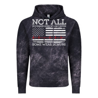 Cloud Black nurses not all superheroes wear caps some wear scrubs nurse supportive Vintage Hoodie - linhVisuals
