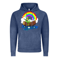 Vintage Denim the rainbow connection Vintage Hoodie - linhVisuals