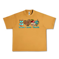 Peace Love Teach Urban Heavy Tee | Teevron