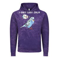 Parakeet Bird Biting Finger Funny I Only Look Calm Vintage Hoodie | Teevron