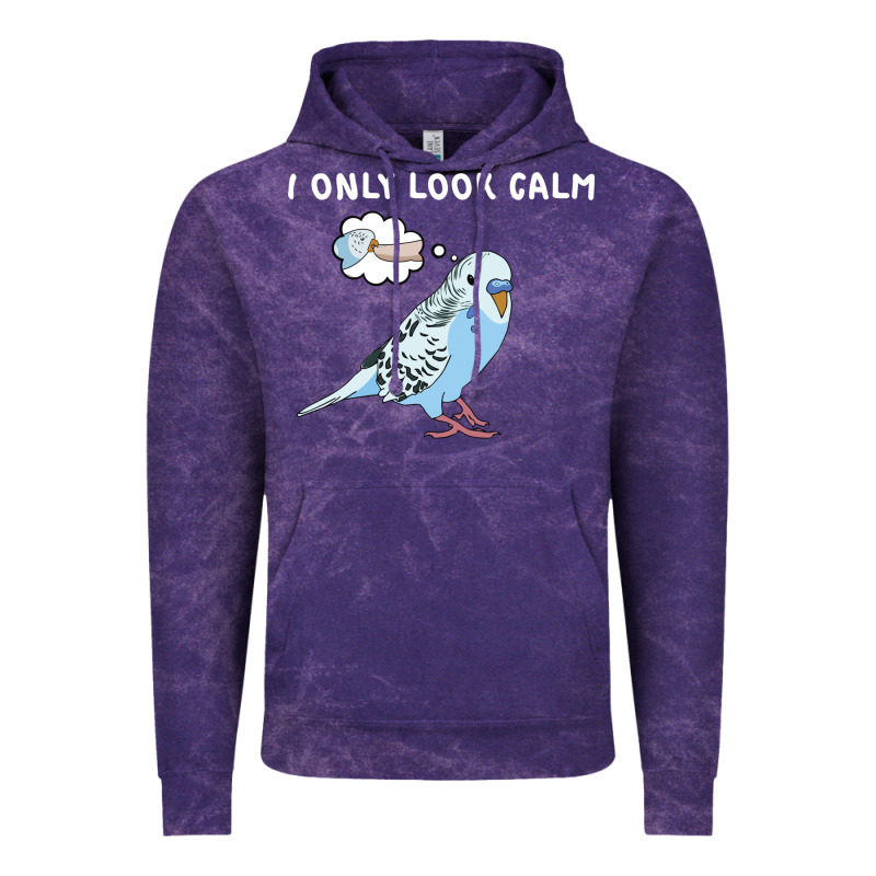Parakeet Bird Biting Finger Funny I Only Look Calm Vintage Hoodie by linhVisuals | Teevron
