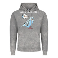 Cloud Rock parakeet bird biting finger funny i only look calm Vintage Hoodie - linhVisuals