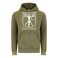 Vintage Olive man playing the guitar Vintage Hoodie - linhVisuals
