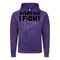 Cloud Purple everyday i fight Vintage Hoodie - linhVisuals