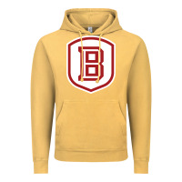 Vintage Mustard Bradley University Athletics Vintage Hoodie - linhVisuals