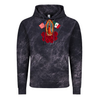 Cloud Black our lady virgen de guadalupe mexican american flag holiday Vintage Hoodie - linhVisuals