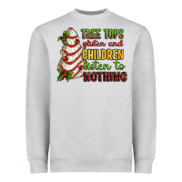 Heather Grey Tree tops glisten and children listen to nothing Heavyweight Sweatshirt - RanaPortraitStore