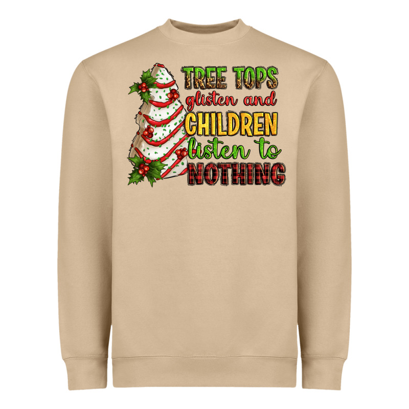 Tree Tops Glisten And Children Listen To Nothing Heavyweight Sweatshirt by RanaPortraitStore | Teevron