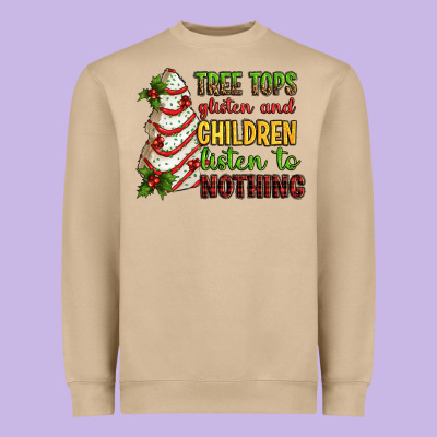 Tree Tops Glisten And Children Listen To Nothing Heavyweight Sweatshirt Designed By Ranaportraitstore