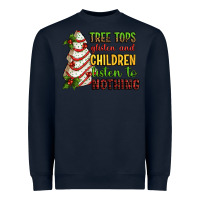 Navy Tree tops glisten and children listen to nothing Heavyweight Sweatshirt - RanaPortraitStore