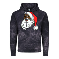 Cloud Black black santa claus christmas Vintage Hoodie - linhVisuals
