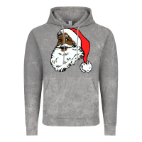 Cloud Rock black santa claus christmas Vintage Hoodie - linhVisuals