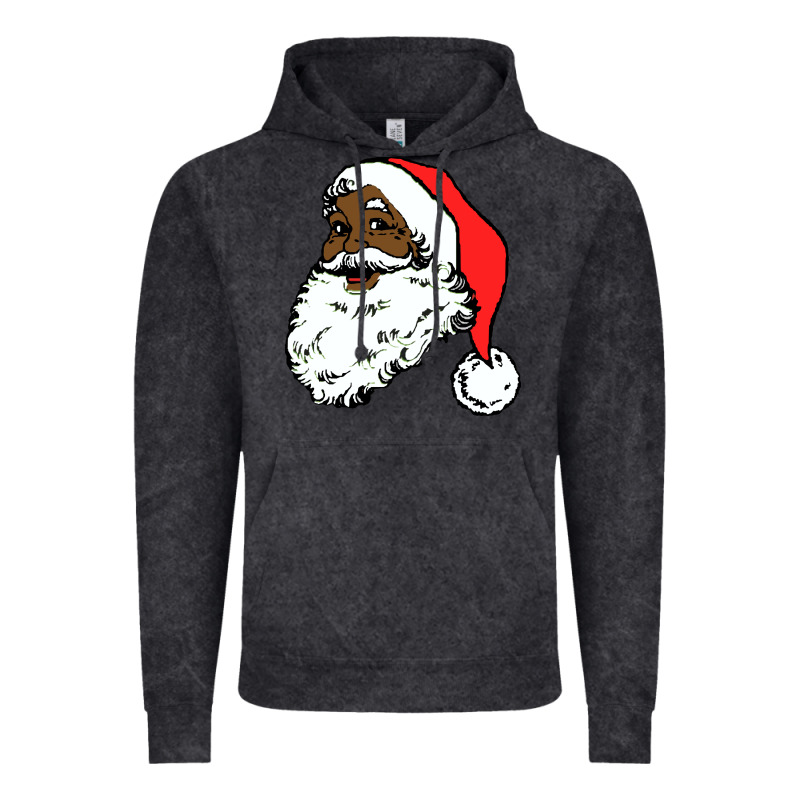 Black Santa Claus Christmas Vintage Hoodie by linhVisuals | Teevron