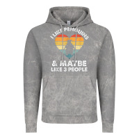 Cloud Rock i like penguins and 3 people vintage Vintage Hoodie - linhVisuals