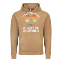 Vintage Camel i like penguins and 3 people vintage Vintage Hoodie - linhVisuals