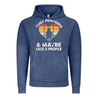 I Like Penguins And 3 People Vintage Vintage Hoodie | Teevron