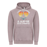 Vintage Zinc i like penguins and 3 people vintage Vintage Hoodie - linhVisuals