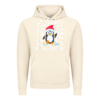 Vintage Artic penguin merry christmas with snow Vintage Hoodie - linhVisuals
