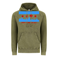 Vintage Olive sweet home chicago Vintage Hoodie - linhVisuals