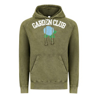 Vintage Olive grandmillennial hydrangea style garden club Vintage Hoodie - linhVisuals