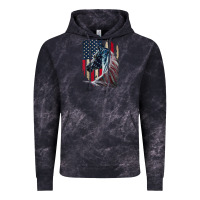 Cloud Black patriotic horse american flag   horse vintage Vintage Hoodie - linhVisuals