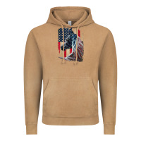 Vintage Camel patriotic horse american flag   horse vintage Vintage Hoodie - linhVisuals