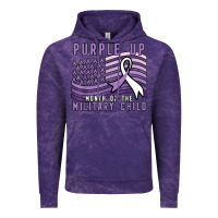Cloud Purple purple up month of the military child Vintage Hoodie - linhVisuals