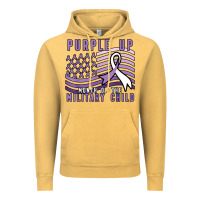 Vintage Mustard purple up month of the military child Vintage Hoodie - linhVisuals
