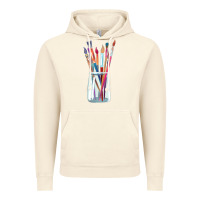Vintage Artic Paint Brushes Vintage Hoodie - linhVisuals