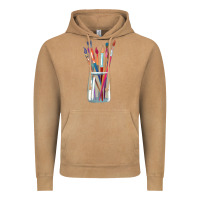 Vintage Camel Paint Brushes Vintage Hoodie - linhVisuals
