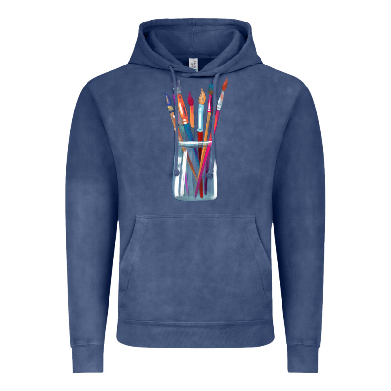 Paint Brushes Vintage Hoodie by linhVisuals | Teevron