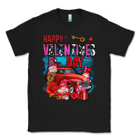 Black happy valentines day with gnomes and truck olivia Classic Tee - OliviaCreatesArt