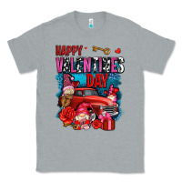 Heather Grey happy valentines day with gnomes and truck olivia Classic Tee - OliviaCreatesArt