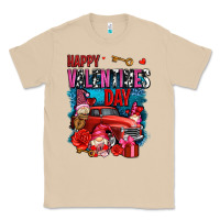 Mushroom happy valentines day with gnomes and truck olivia Classic Tee - OliviaCreatesArt