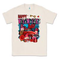 Natural happy valentines day with gnomes and truck olivia Classic Tee - OliviaCreatesArt
