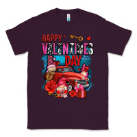 Plum happy valentines day with gnomes and truck olivia Classic Tee - OliviaCreatesArt