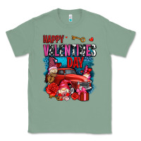Sage happy valentines day with gnomes and truck olivia Classic Tee - OliviaCreatesArt