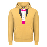 Vintage Mustard pink tux tuxedo Vintage Hoodie - linhVisuals