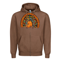 Chestnut fall pumpkin rainbow Zipper Hoodie - JahusDesignShop